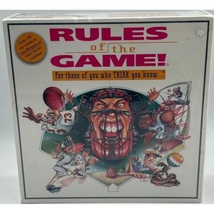 Vintage 1995 Rules of the Game Board Game SEALED by Game Technologies